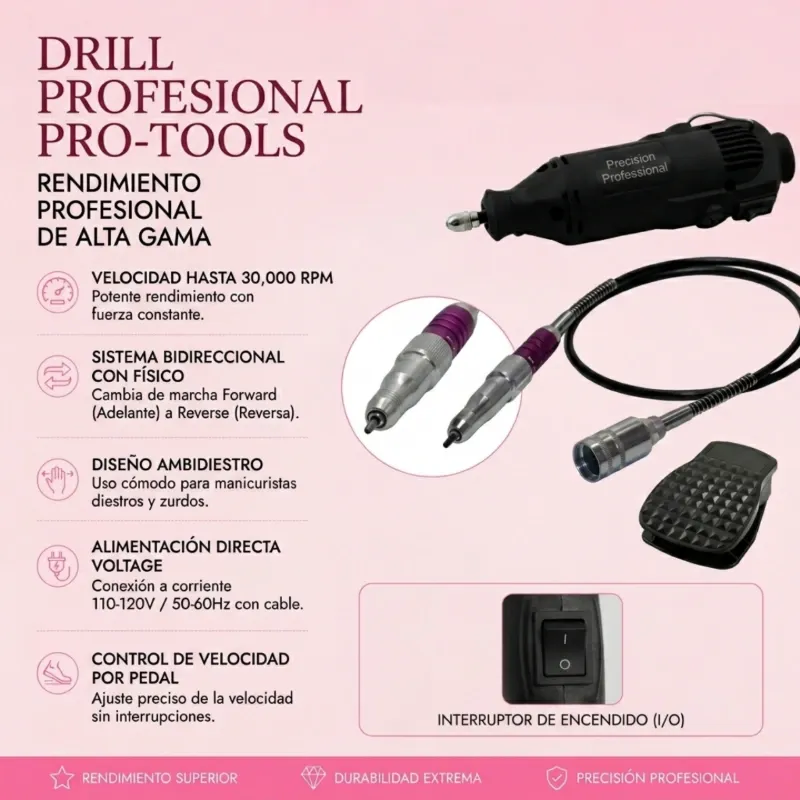 Drill Profesional Pro-tool de pedal