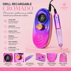 Drill Recargable cromado 35 mil rpm