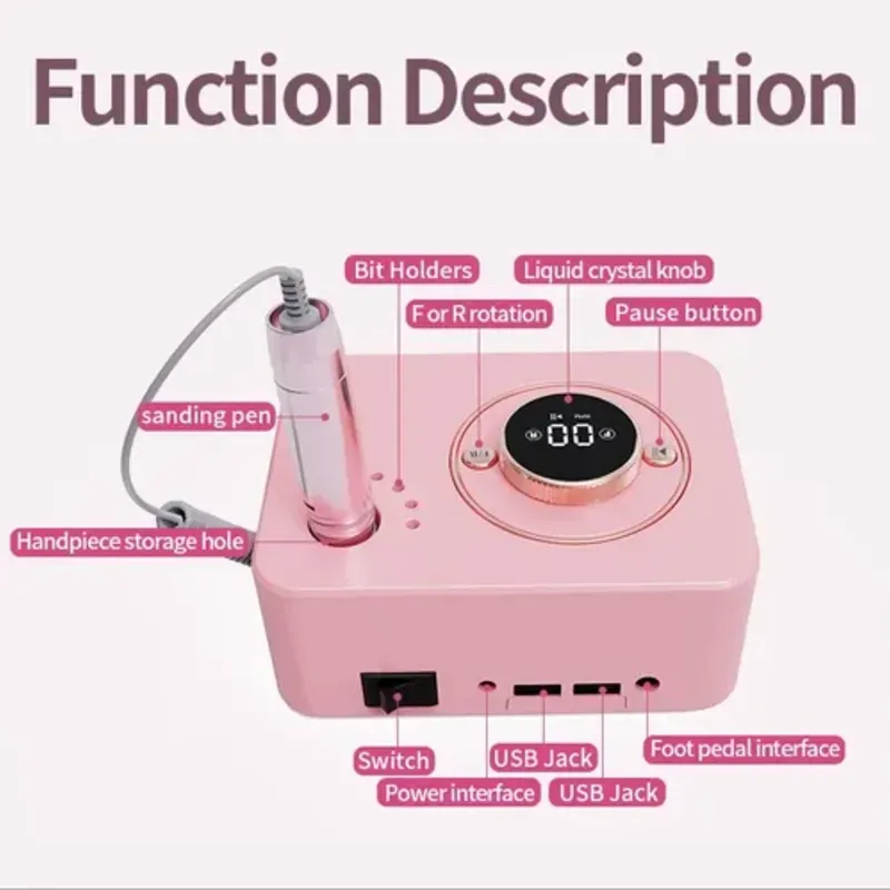 Drill recargable rosa 35 mil rpm