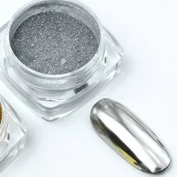 Efecto espejo plateado