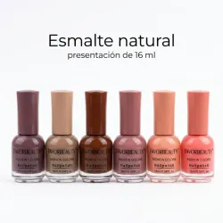 Esmaltes naturales 16 ml "nudes"