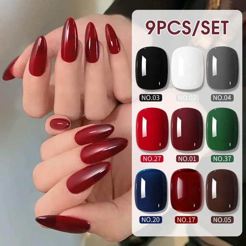 Esmaltes Xeijayi Gama Blanco, Negro, rojos y vitrales