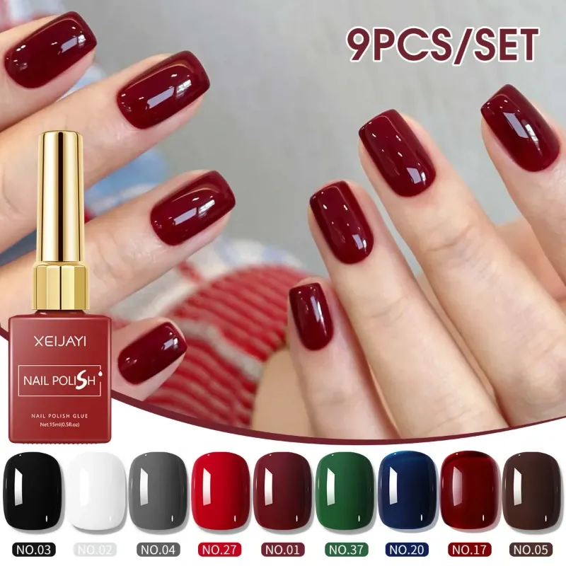 Esmaltes Xeijayi Gama Blanco, Negro, rojos y vitrales