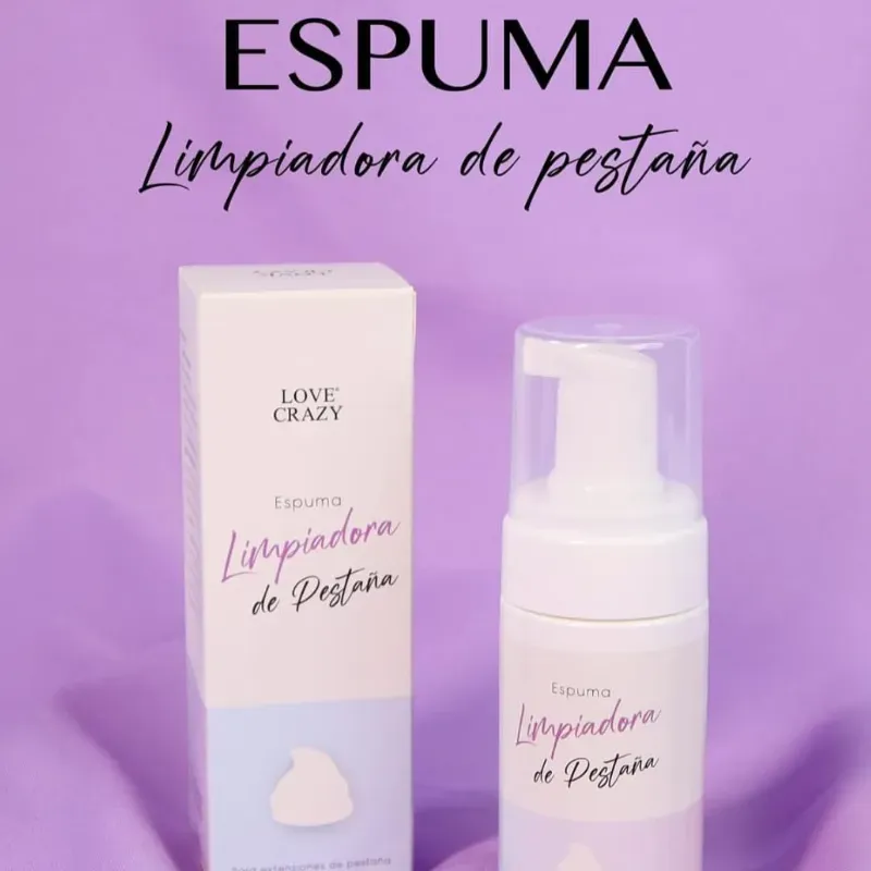 Espuma limpiadora de pestañas