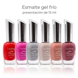 Gel frío 15 ml pomo redondo "nudes / rojo"