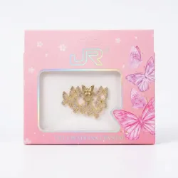 Joyas de mariposas doradas