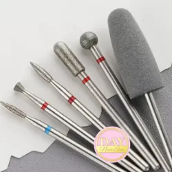 Kit de manicura rusa 6 fresas 