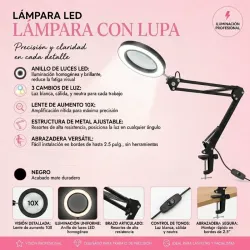 Lámpara con lupa
