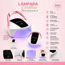 Lámpara Cordless 96W Recargable 