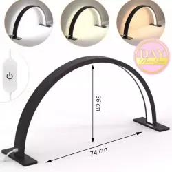 Lámpara medialuna de mesa