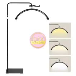 Lámpara medialuna de pie