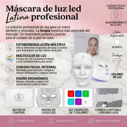 Máscara para terapia de luz led