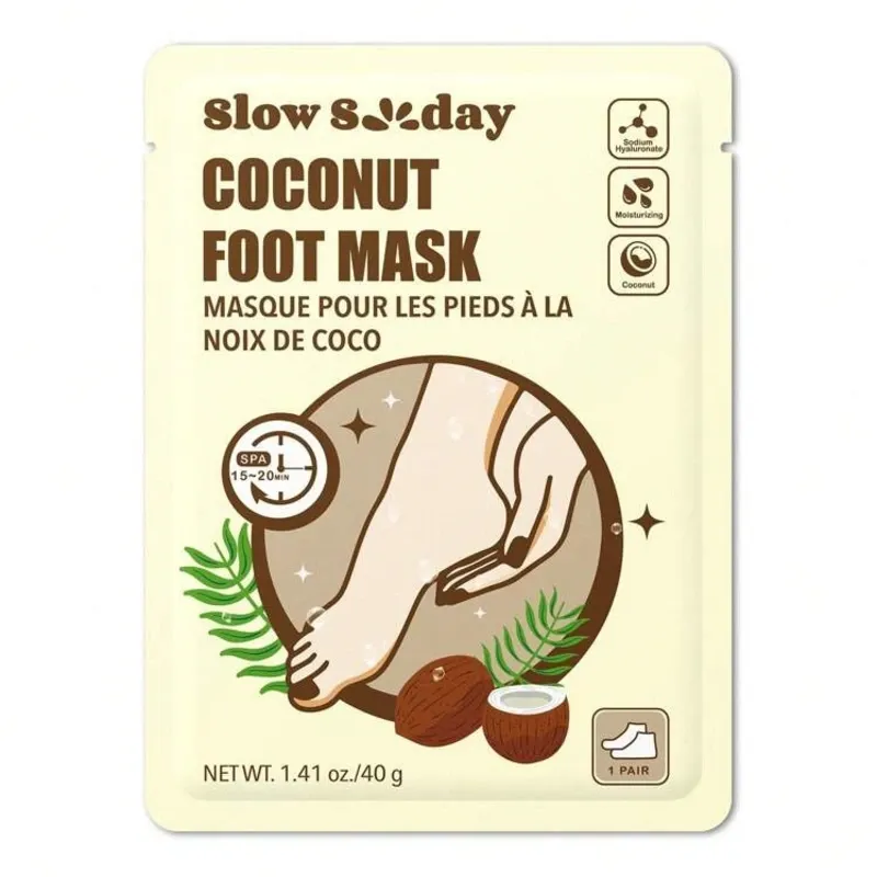 Mascarilla para pies de coco