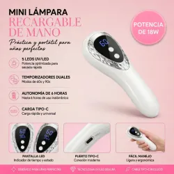 Mini lámpara de gel recargable manual