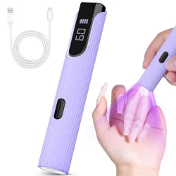 Mini lámpara soft gel sencilla morada
