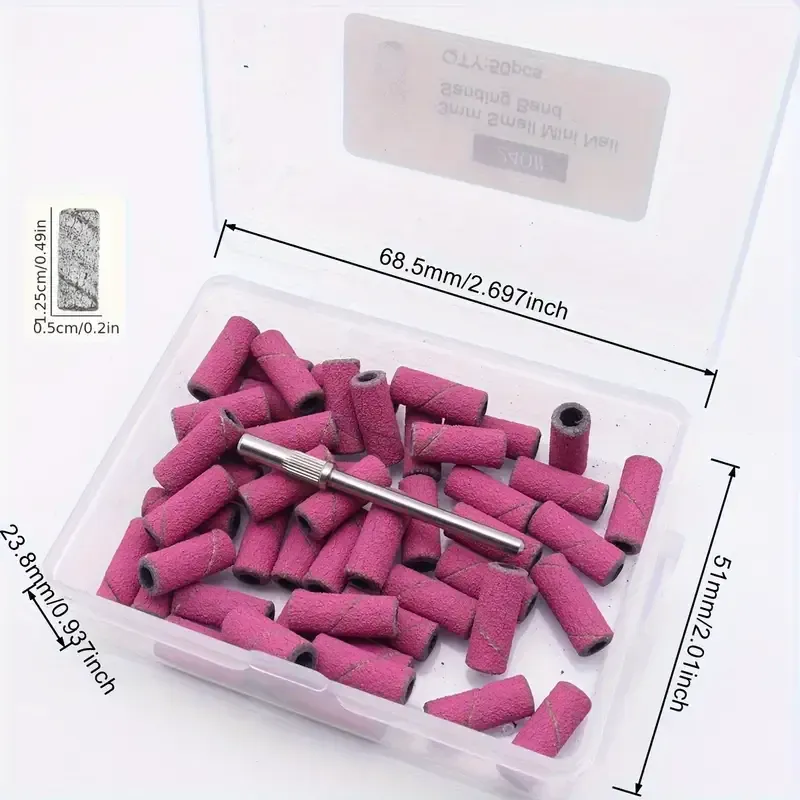 Mini sanding bands rosa medida 180