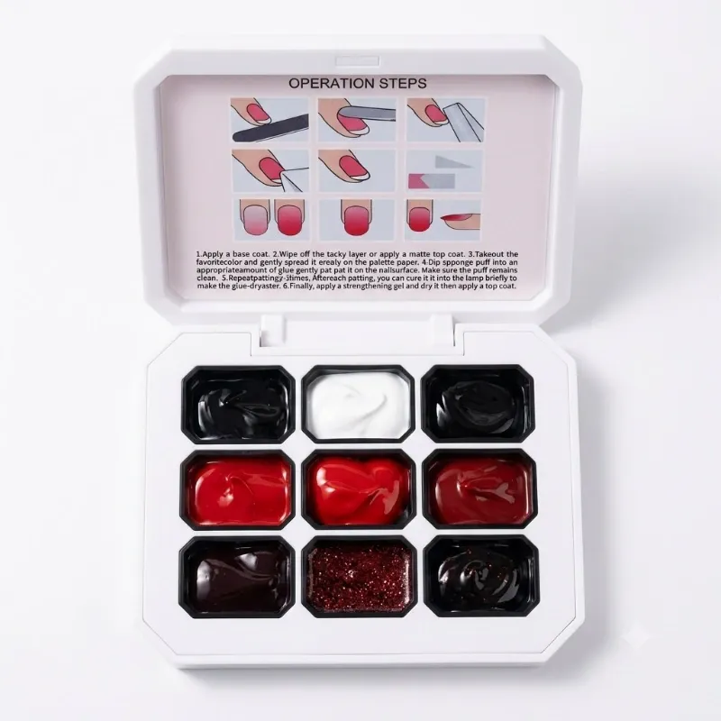 Paleta de painting tonos rojos