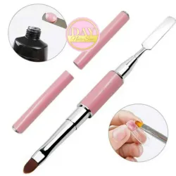 Pincel de polygel con espátula
