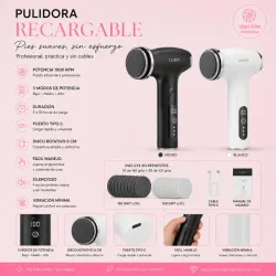 Pulidora de callos recargable