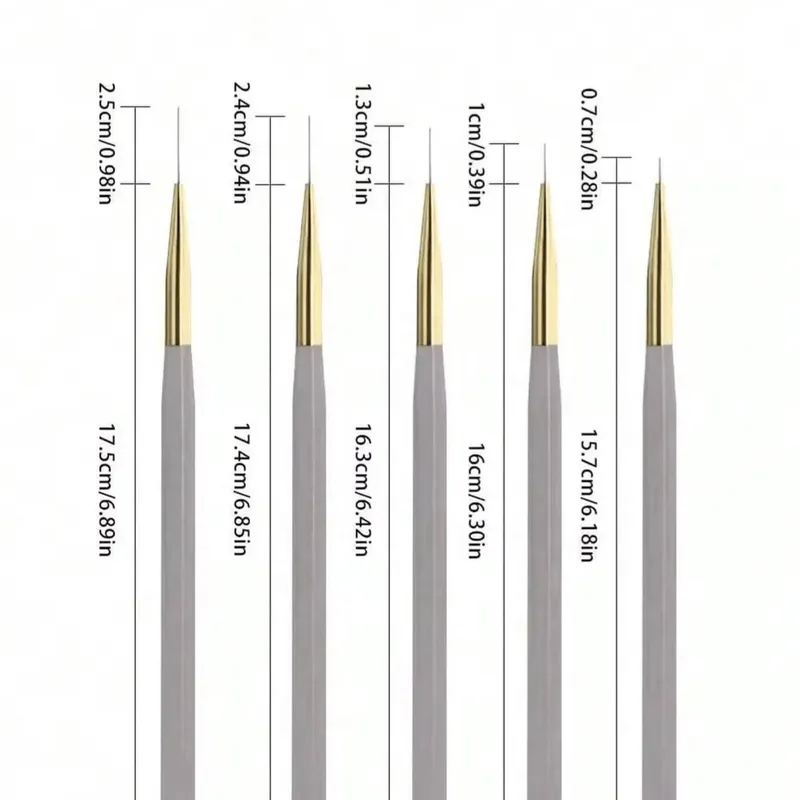 Set pinceles Liner extra finos