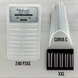 Tips de acrílico curva C (240)