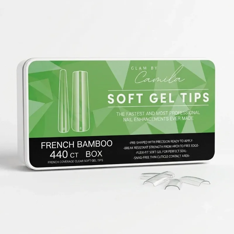 Tips de soft gel french bamboo GBC