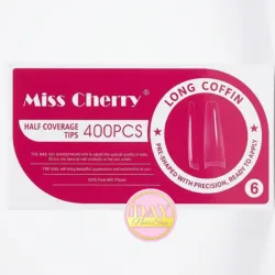 Tips Miss cherry long coffin (rosa)