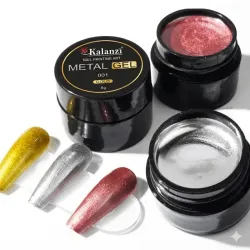 Trio de painting gel metálico