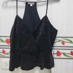 Blusa corta de brillo 