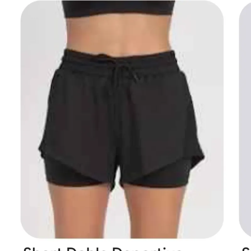 Short doble deportivo