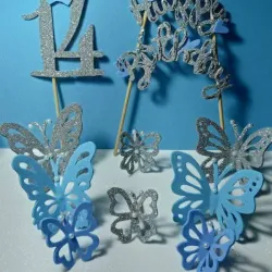 Decoración para pastel de cumpleaños