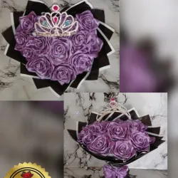 Ramo Amatista en forma de corazón