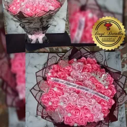 Ramo Buchón de 50 Rosas eternas