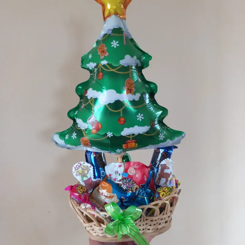 Cesta de confituras navideña 