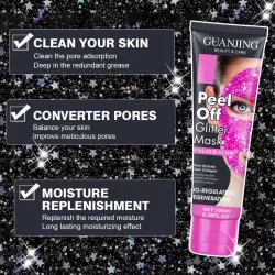 Mascarilla hidroplástica con gliter
