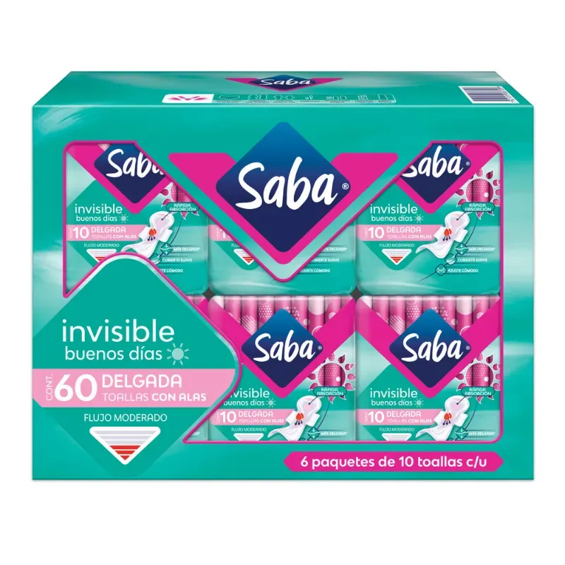 Almohadilla sanitaria SABA 10 unidades 