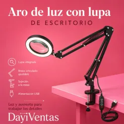 ARO DE LUZ CON LUPA 
