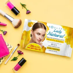 TOALLITAS DESMAQUILLANTES MICELAR CON EXTRACTO DE MIEL 36U