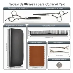 KIT TIJERA CON AACESORIOS(10piezas)