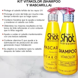 SHAMPOO Y MASCARILLA VITAKOLOR SHOT 300ML