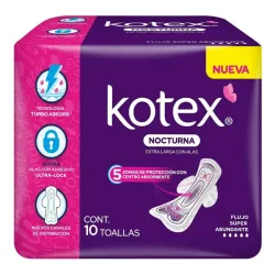 ÍNTIMAS NOCTURAS KOTEX 10U