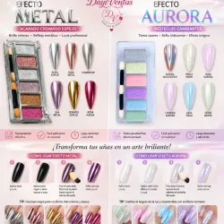 PALETA EFECTO SOLIDO  AURORA Y METAL 