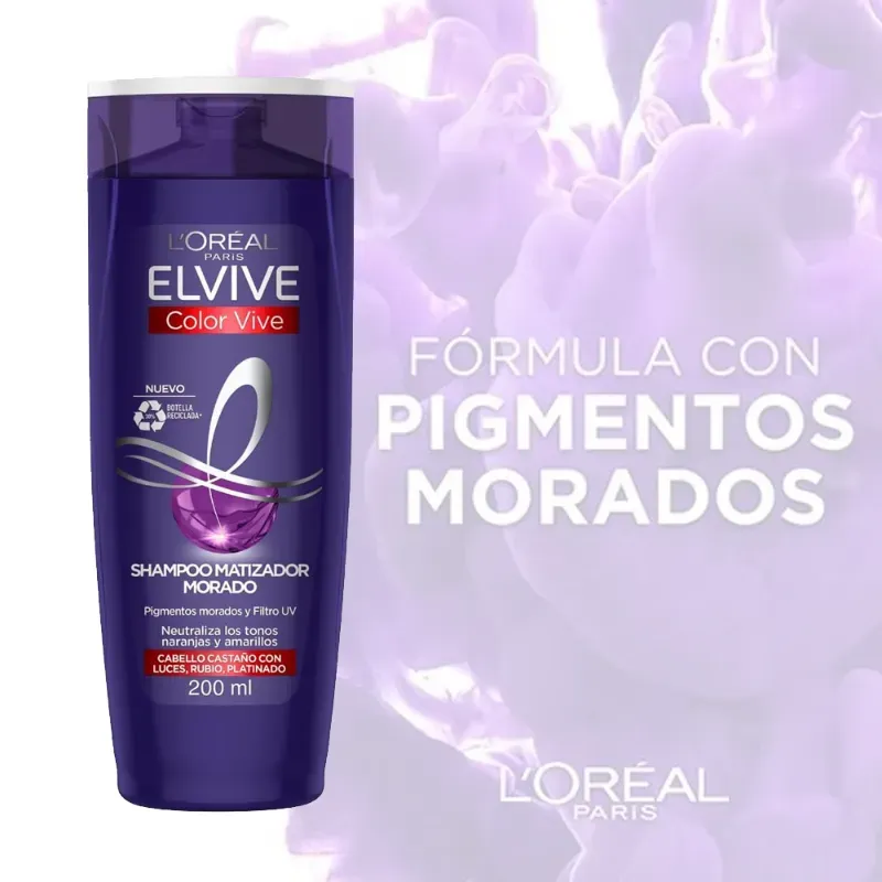 CHAMPÚ ELVIVE MATIZADOR MORADO  200 ML