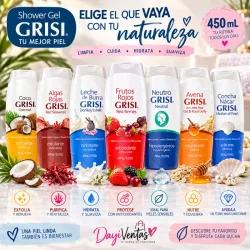 GEL DE BAÑO GRISI  450ml