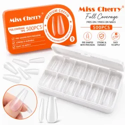 CAJA UÑAS APRESS MIS CHERRY 500 unid
