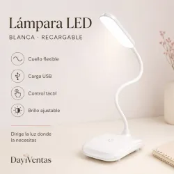 LAMPARA LED  FLEXIBLE RECARGABLE