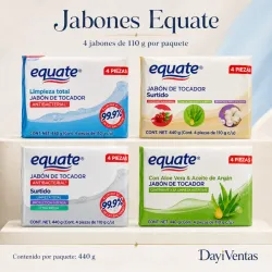 JABON EQUATE PACK (4*110g)