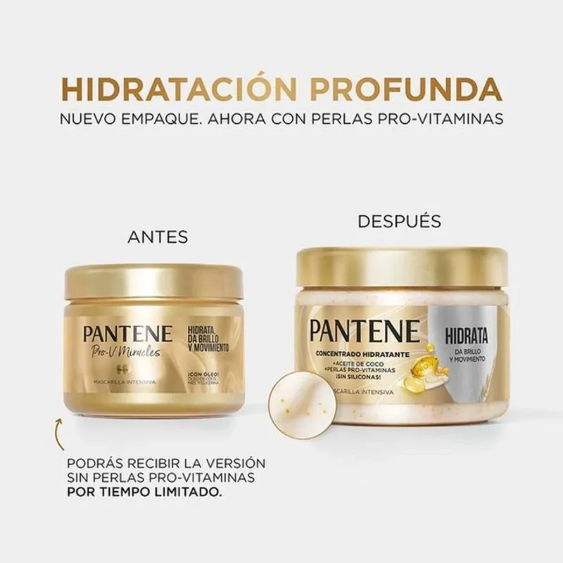 MASCARILLA PANTENE HIDRATACIÓN 300ML