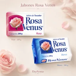 JABON ROSA DE VENUS 200g c/u