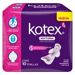 INTIMAS NOCTURNAS 10u KOTEX